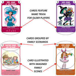Happy Families Card Game - JONES FAMILY SPECIAL EDITION - Go For It Games UK