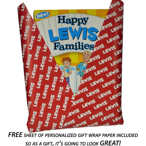 Happy Families Card Game for families with the surname Lewis - Go For It Games UK
