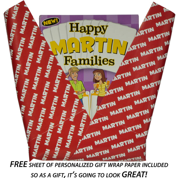 MARTIN family edition of the classic card game HAPPY FAMILIES - Go For It Games UK