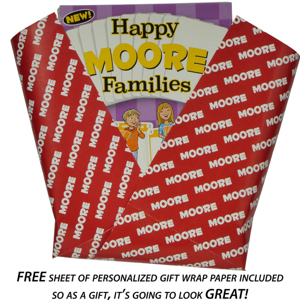 Moore Family Edition of the classic family card game Happy Families - Go For It Games UK