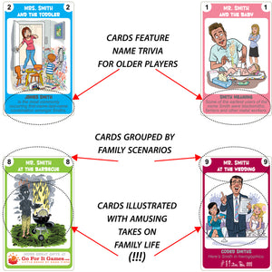 SMITH FAMILY EDITION of the Happy Families Card Game - Go For It Games UK