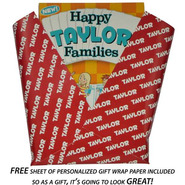 TAYLOR EDITION of the card game Happy Families - Go For It Games UK