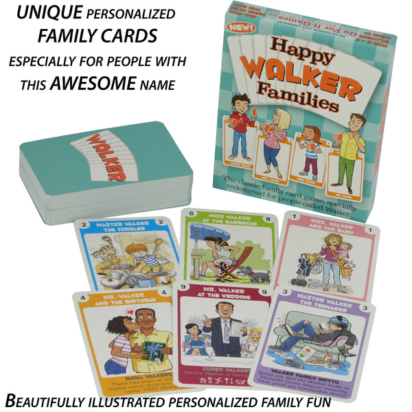 WALKER FAMILY EDITION of the Happy Families Card Game - Go For It Games UK