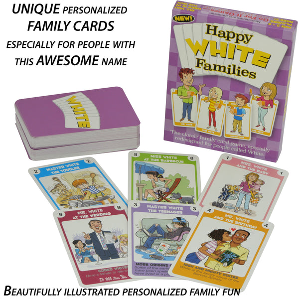 Happy Families Card Game - White family edition - Go For It Games UK