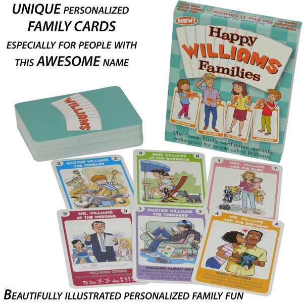 Happy Families Game: WILLIAMS FAMILY - Go For It Games UK