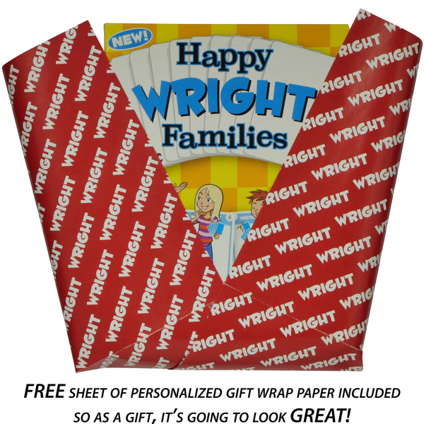Personalized Happy Families- for the WRIGHT family - Go For It Games UK