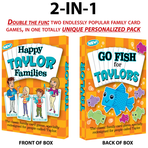 TAYLOR EDITION of the card game Happy Families - Go For It Games UK