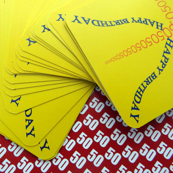 50th Birthday Game - ideal as a 50th birthday party game or ice-breaker