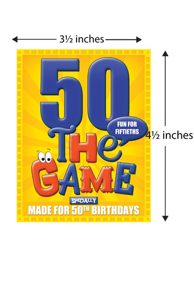 50th Birthday Game - a perfectly formed 50th birthday gift