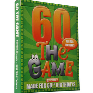 60th Birthday Game - a novel 60th birthday gift
