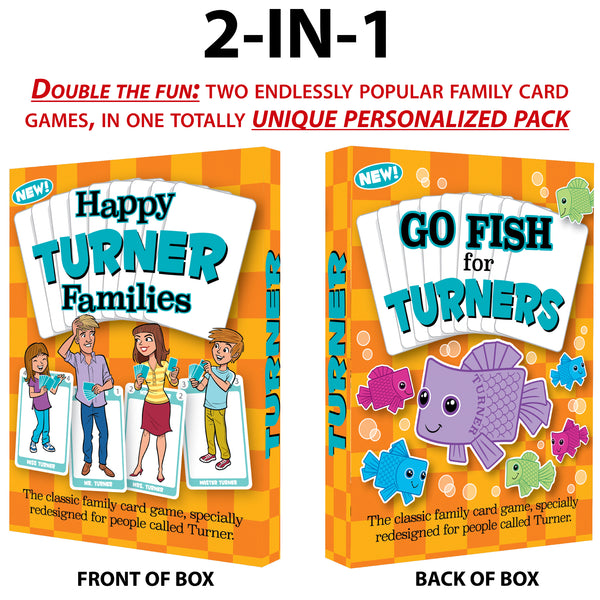 Turner version of the new Happy Families card games. - Go For It Games UK