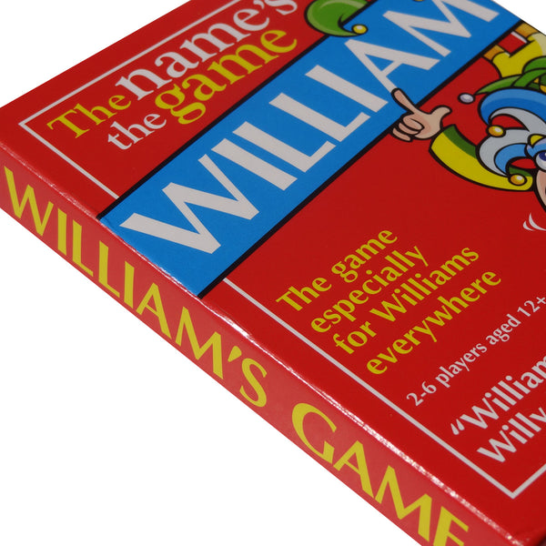 William's Game - a game for the William, Will, Bill or Billy in your life - Go For It Games UK
