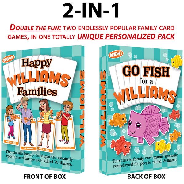 Happy Families Game: WILLIAMS FAMILY - Go For It Games UK